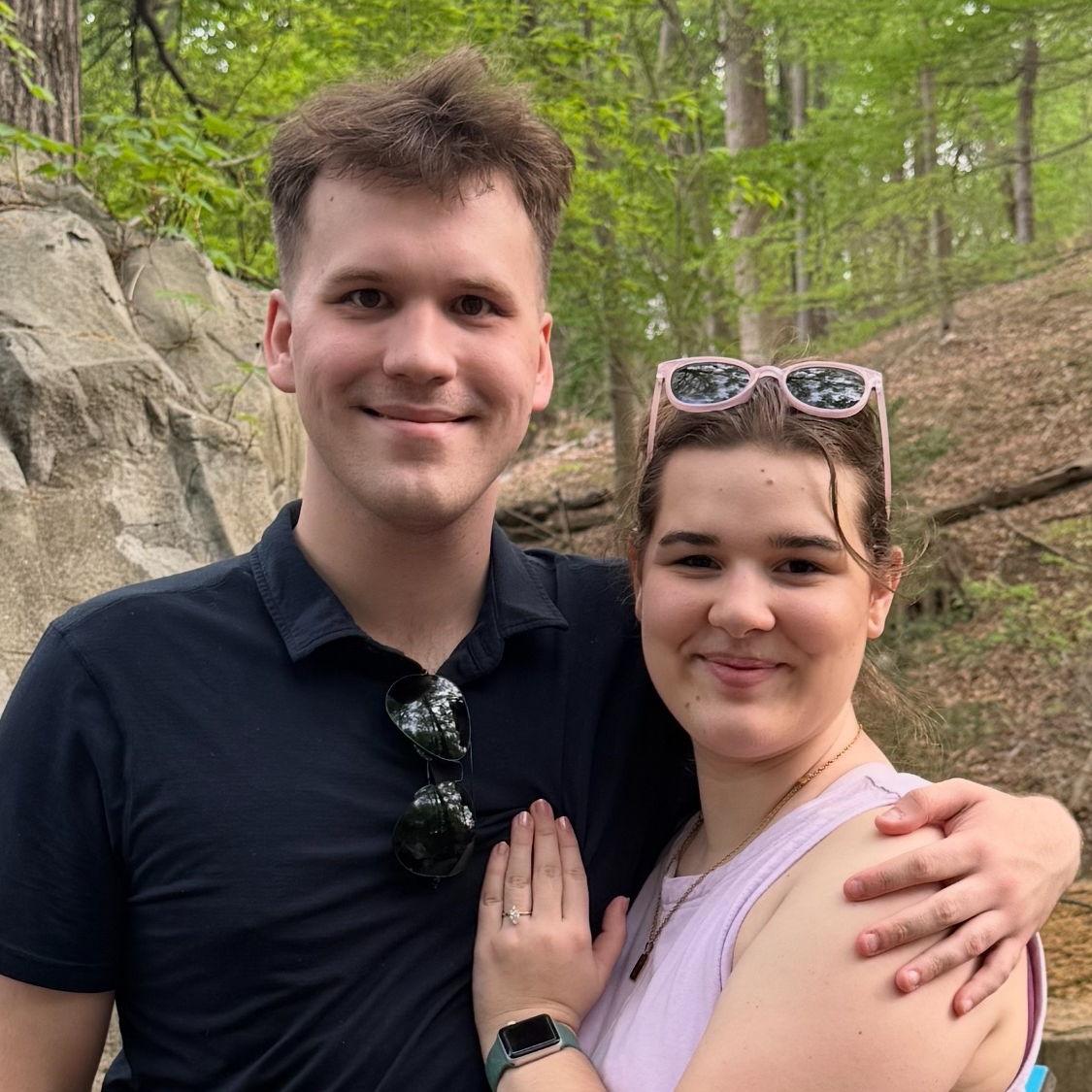 This was at the National Zoo when he proposed to me!