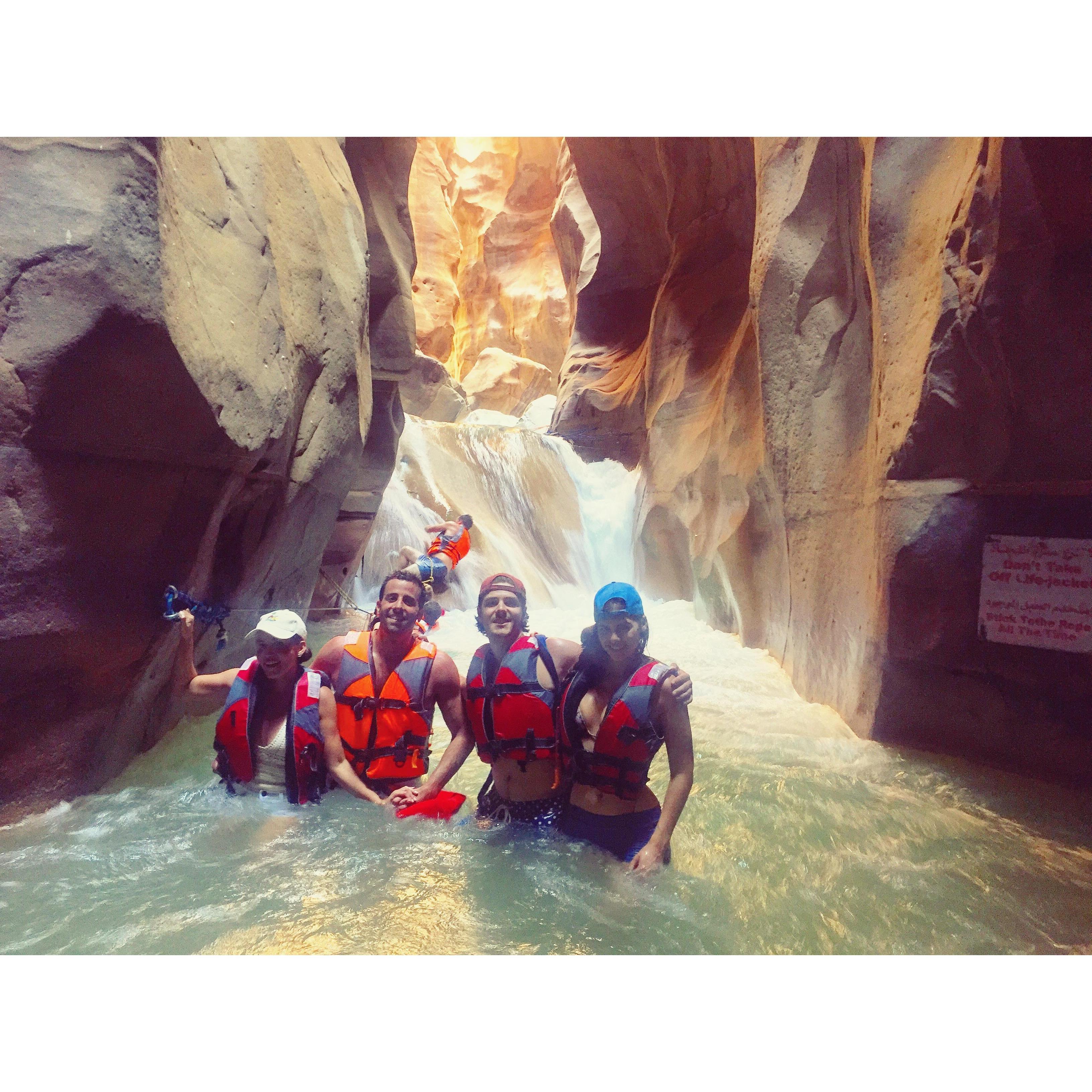 Wednesday, July 4th
Wadi Mujib Hike
It's a 1.5 hour amazing hike through shallow waters and ropes along the way to help!