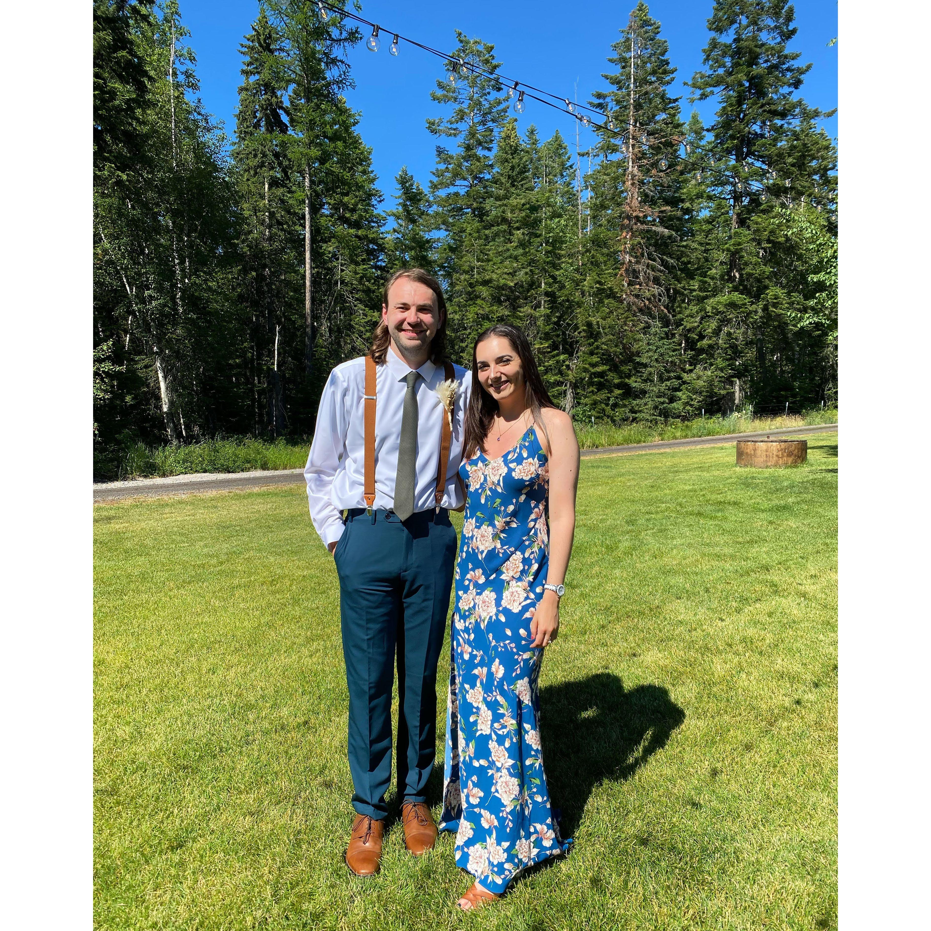 Our first wedding together