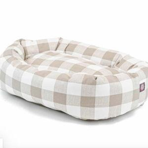 Anderson Check Bagel Dog Bed