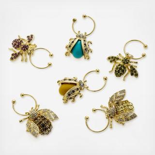 Bee Wine Charm, Set of 6