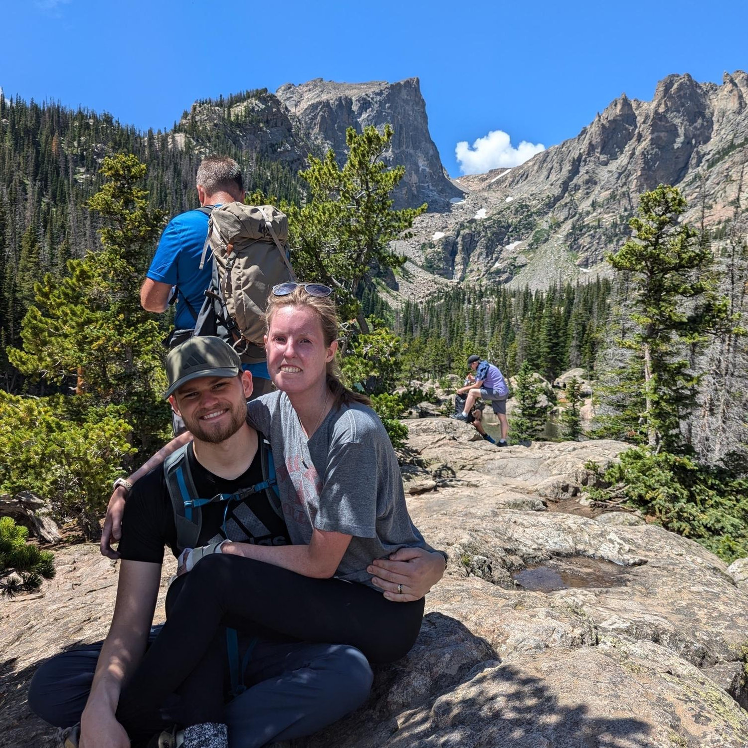 Family hike in Colorado