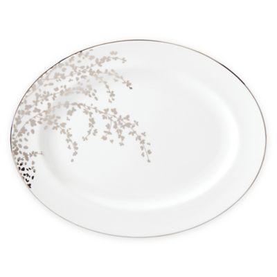 kate spade new york Gardner Street™ Platinum 16-Inch Oval Platter