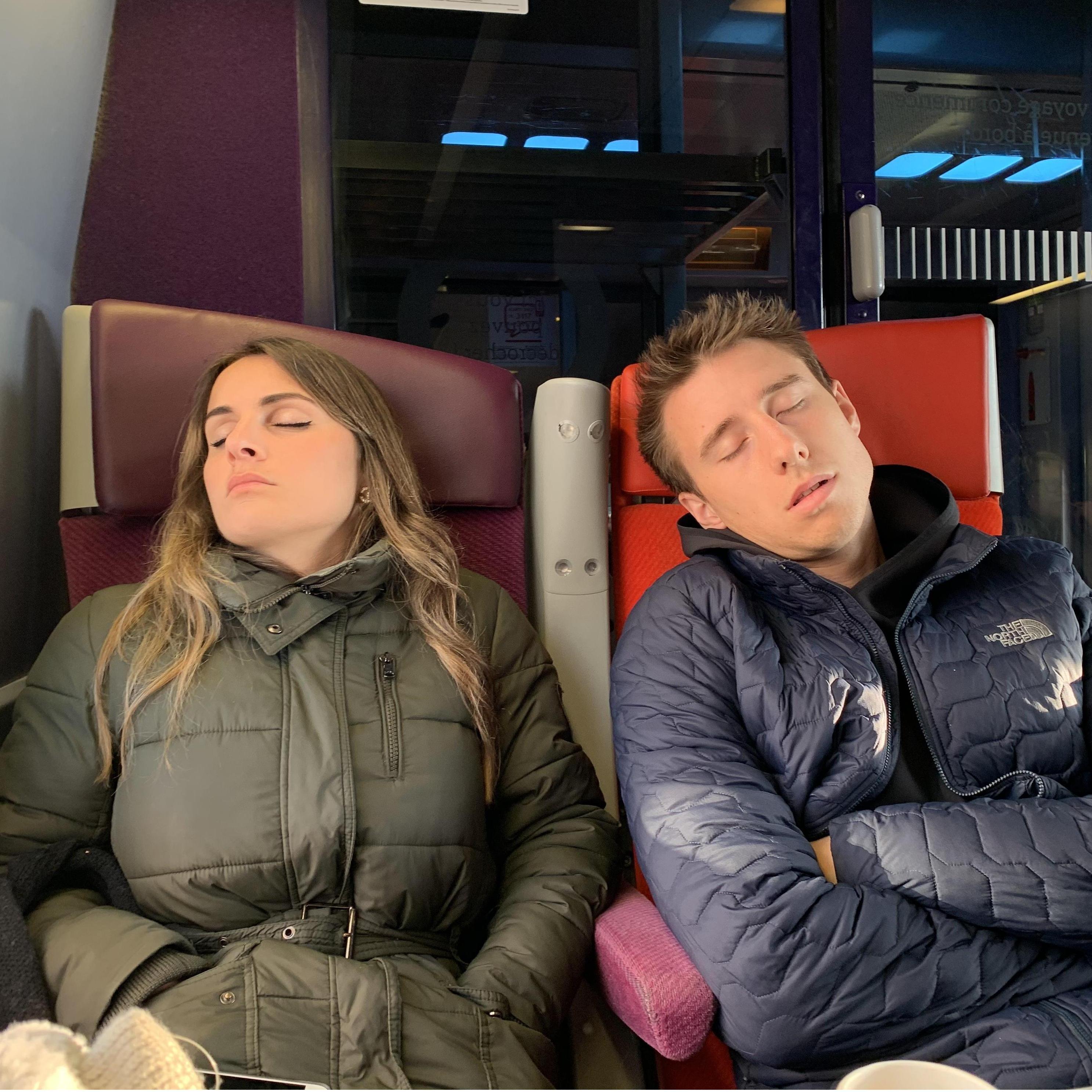 Wasted on champagne in Champagne.