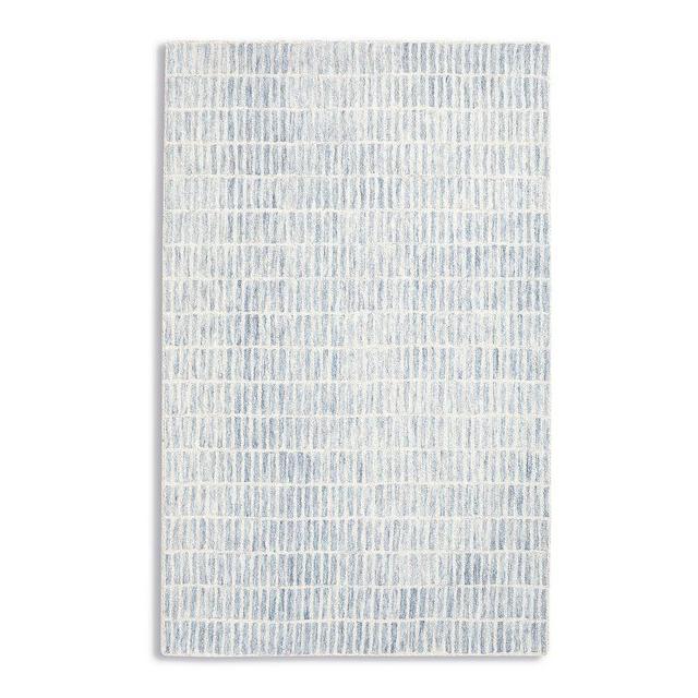 Capitola Hand Tufted Wool Rug, 6 x 9', Blue