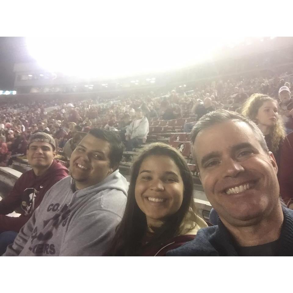 When living in Tally, you have to go root for FSU! GO NOLES!!