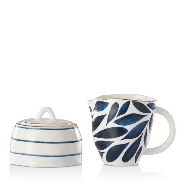 Lenox Blue Bay Sugar and Creamer Set