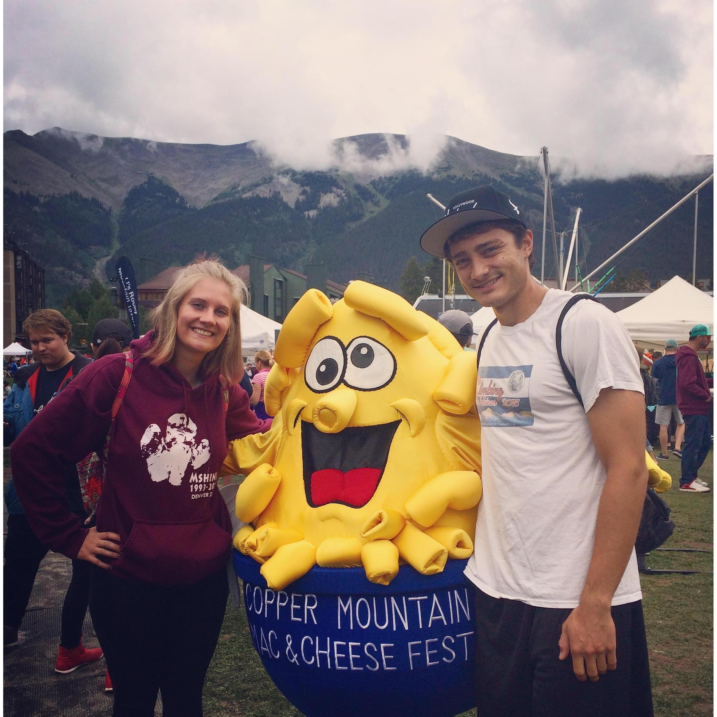 Taken while we attended the Copper Mountain Mac and Cheese Festival!
