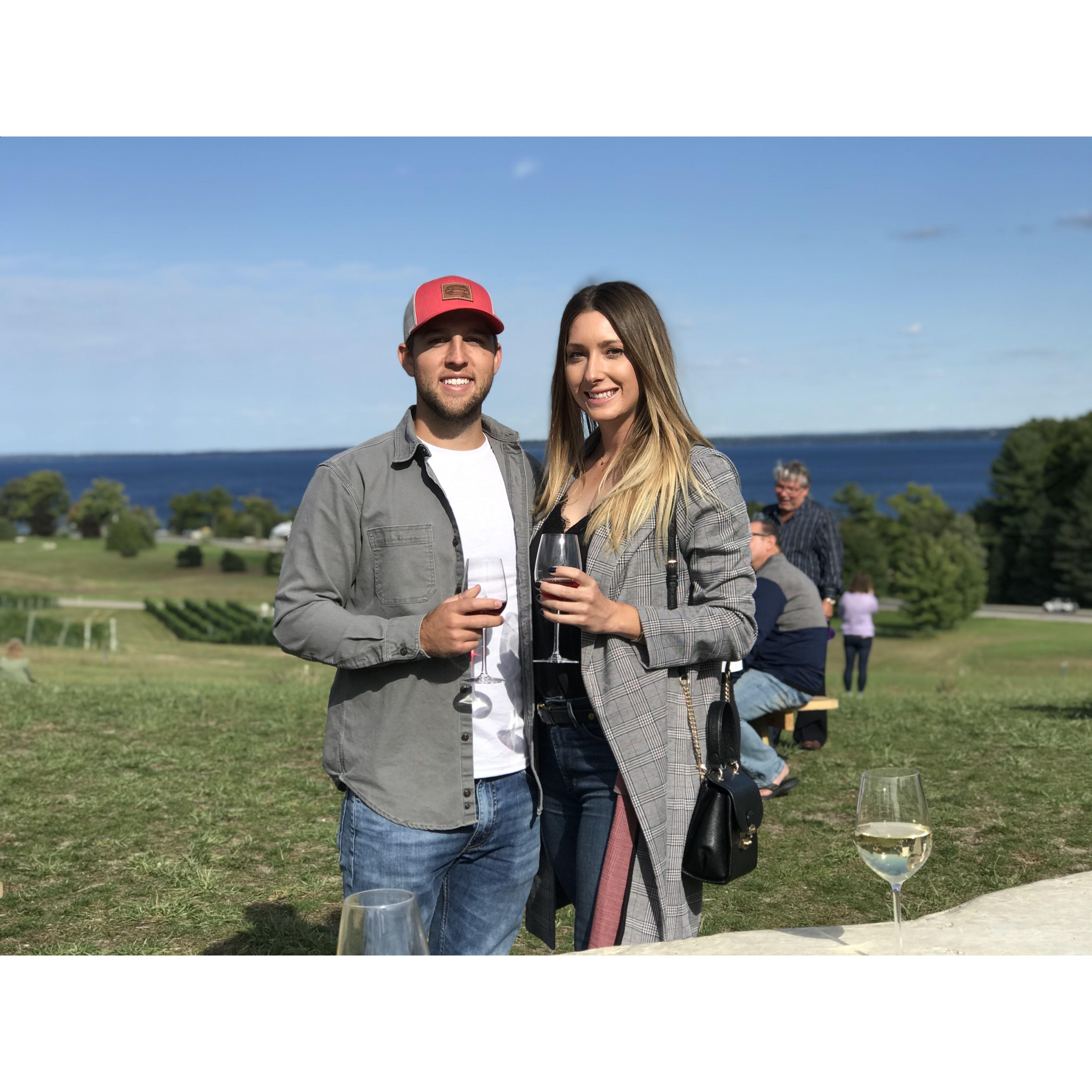 Our first trip to Traverse City together.