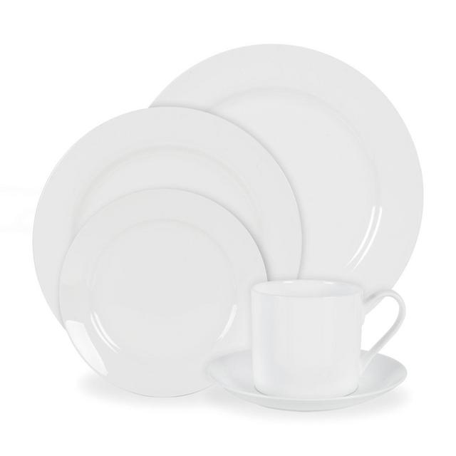 Nevaeh White® by Fitz and Floyd® Grand Rim 5-Piece Place Setting