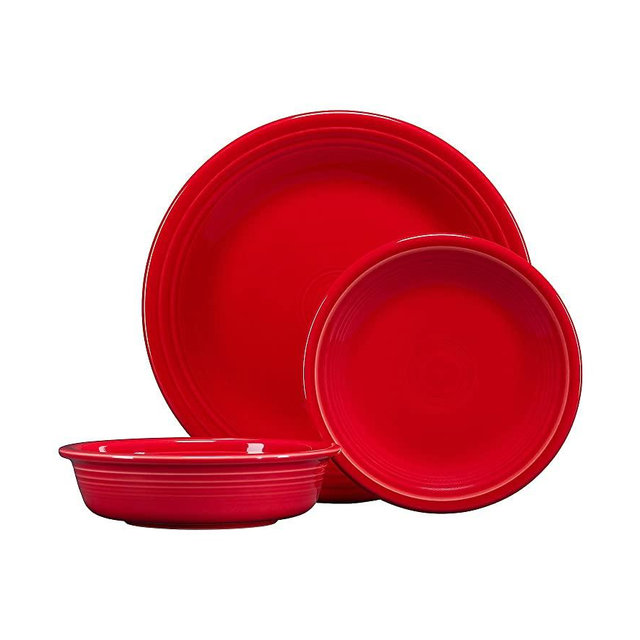 Fiesta 3-pc. Classic Dinnerware Set Scarlet