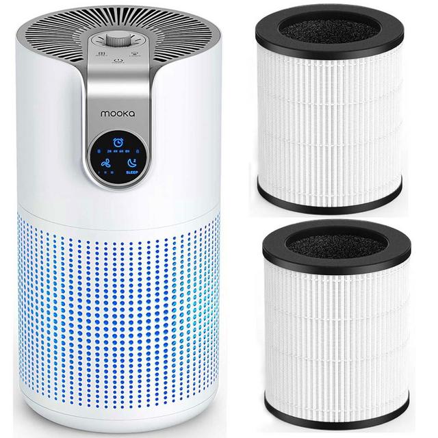 MOOKA M03 Air Purifier + Replacement Filter 2 PACK Combo