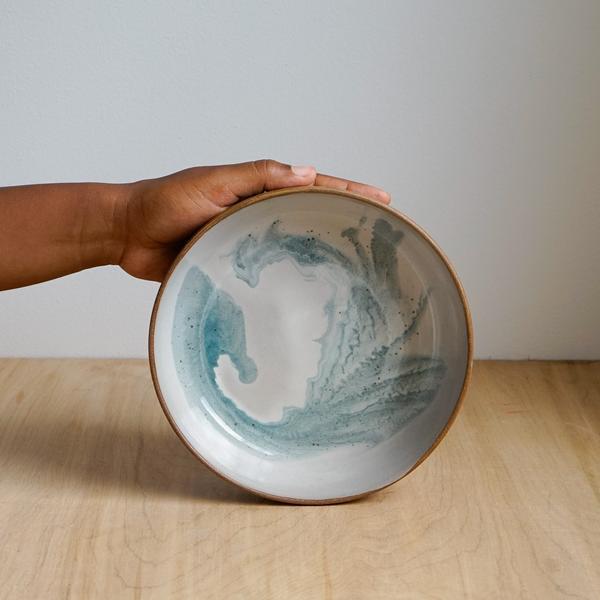 Helen Levi Ceramics Shallow Ocean Bowl