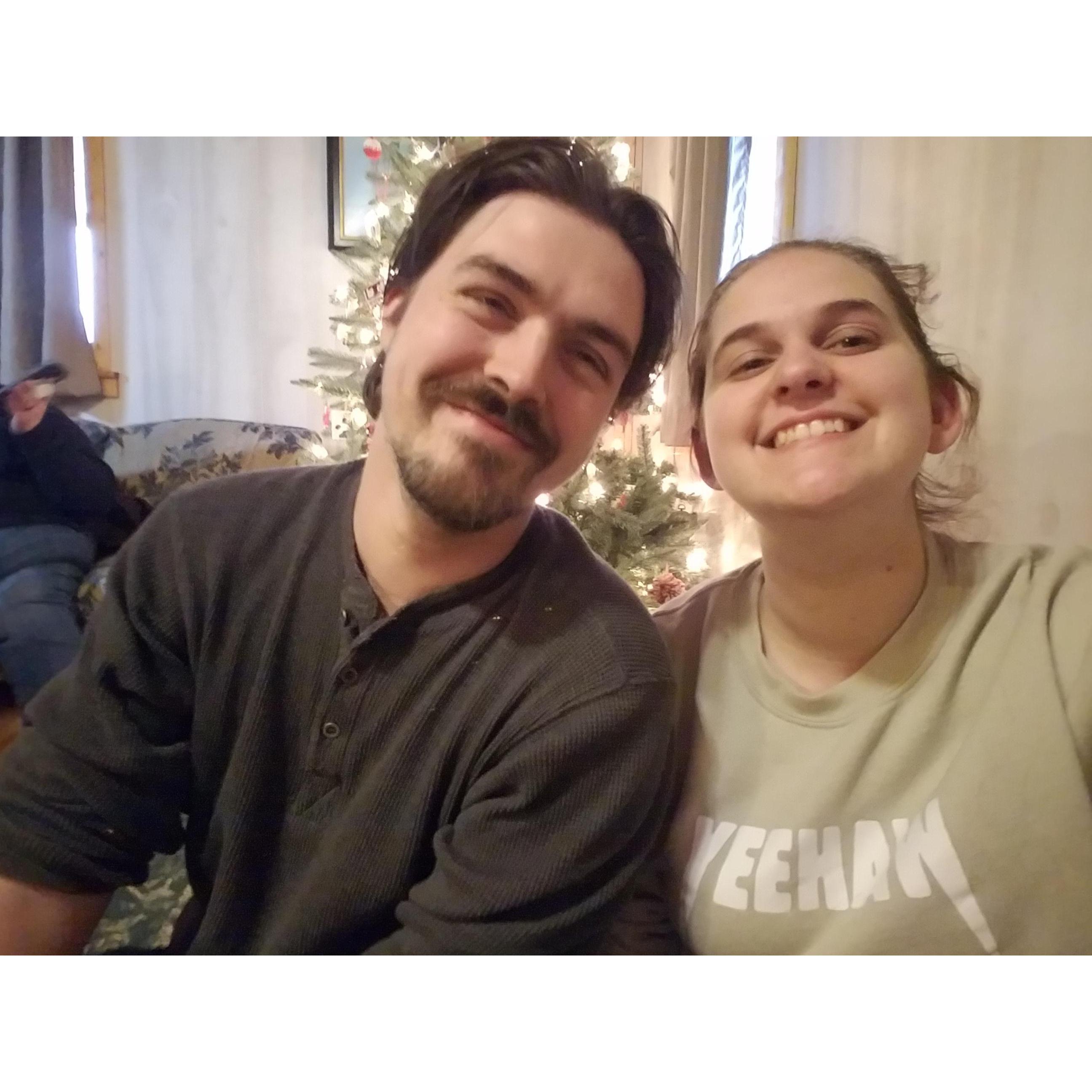 We had finished setting up my family Christmas tree.