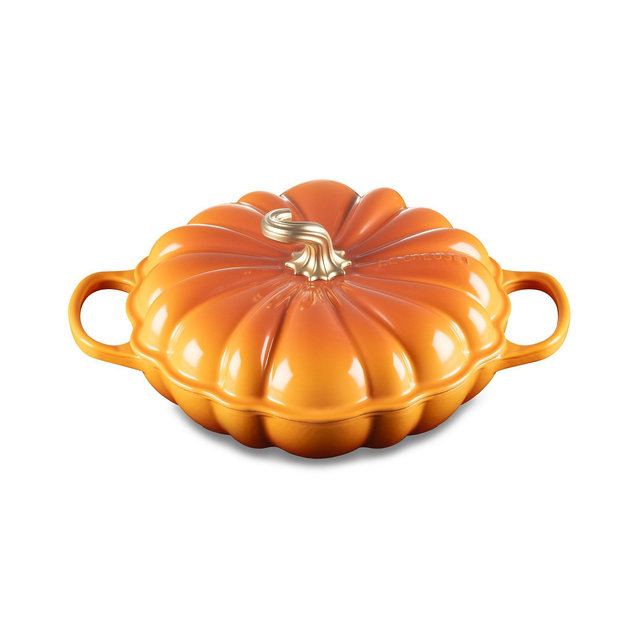 Le Creuset Enameled Cast Iron Signature Pumpkin Braiser, 2.75 qt.