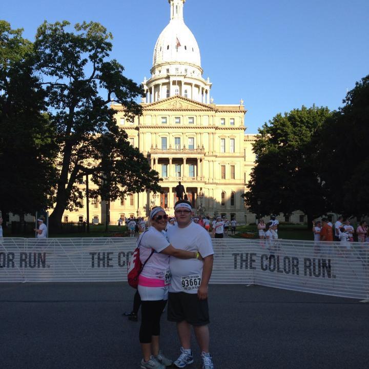 our first color run together