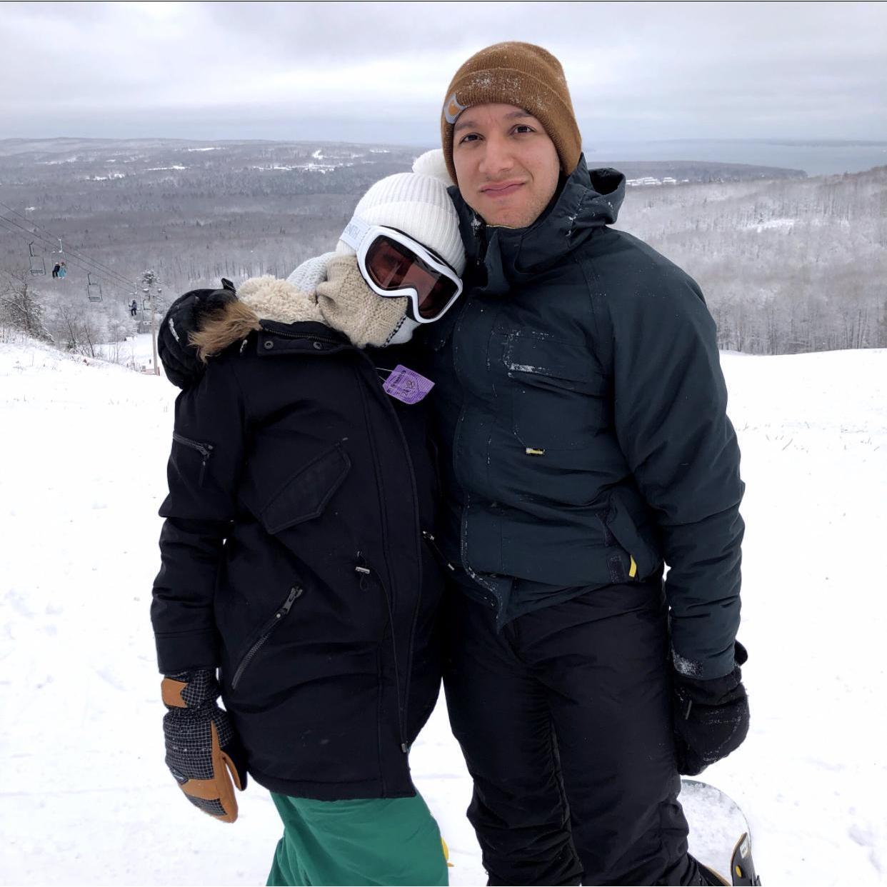 snowboarding at MT Ashwabay