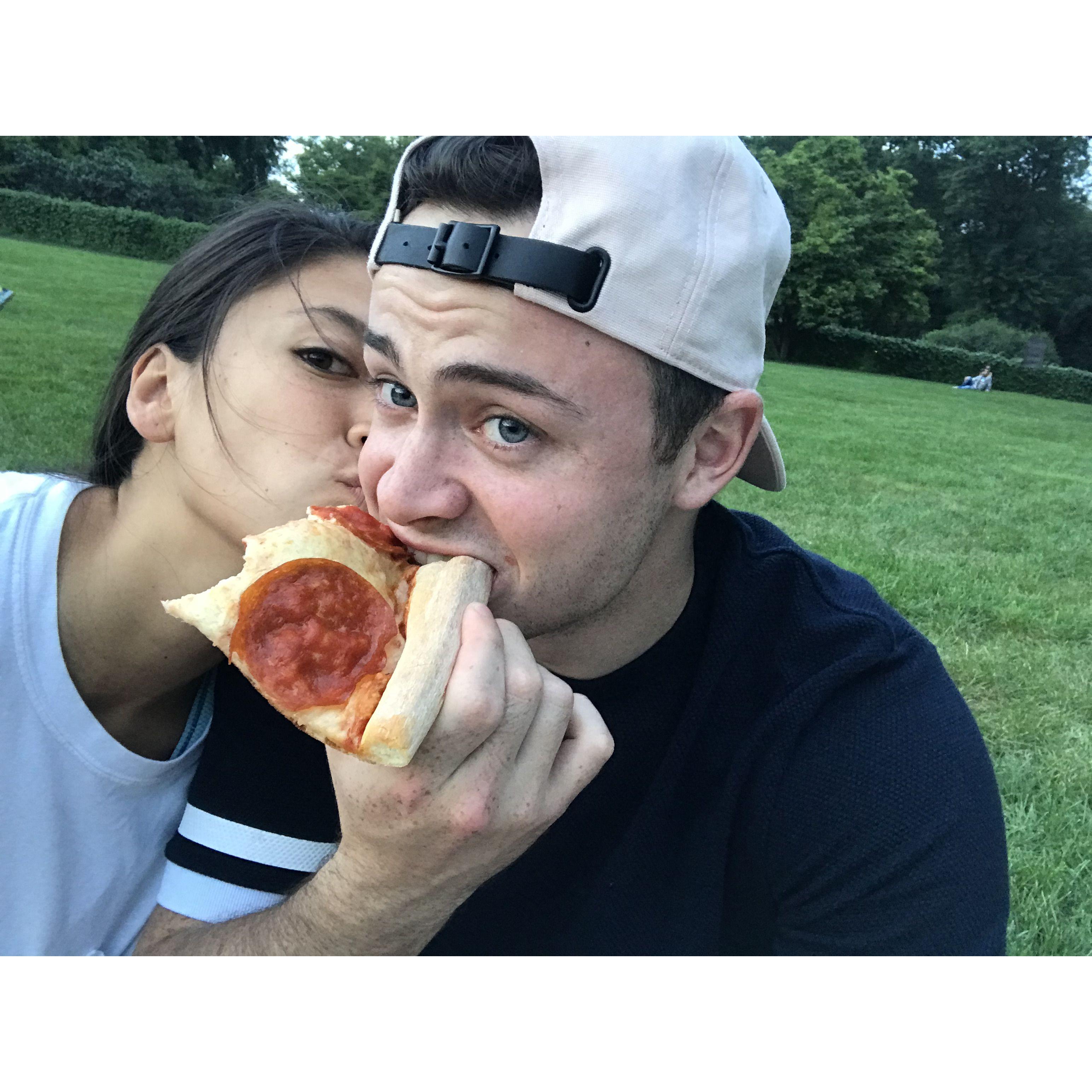 First year in New York, Alex lived on the UES so there were lots of dinner picnics in Central Park.
