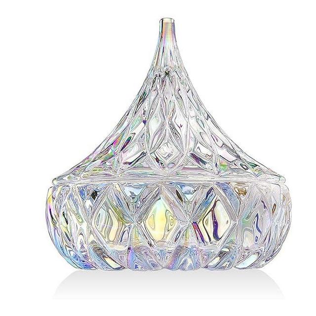 Godinger Hershey Kiss Holiday Jewelry, Trinket Holder, Candy Dish-Iridescent