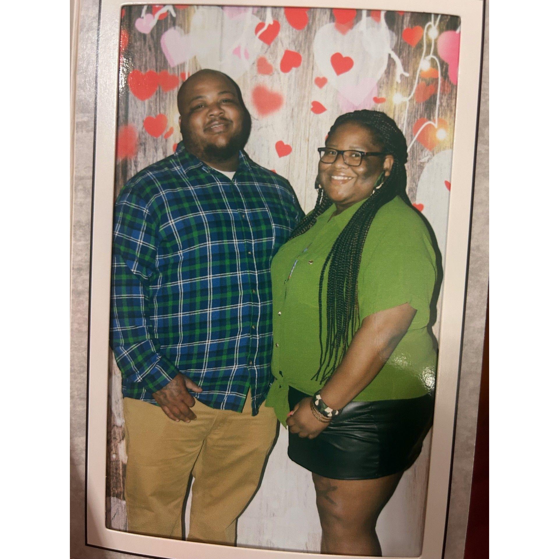 This photo was taken at a Valentine's Dance!