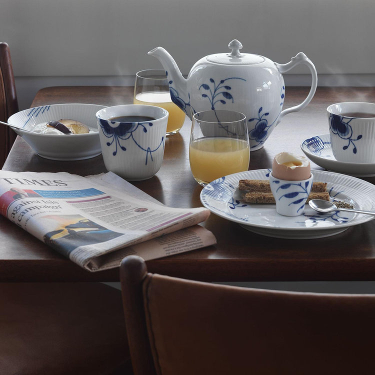 Royal Copenhagen, Blue Fluted Mega Egg Cup, Set of 2 | Zola