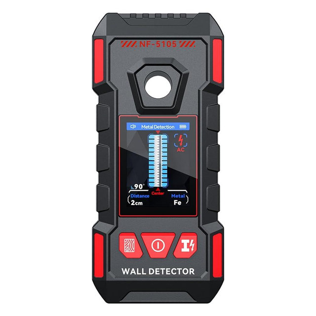 Stud Finder, Rechargeable Stud Finder Wall Scanner with Upgraded Intelligent Chip for Wood Metal Studs AC Wires Joists Pipes, Stud Detector Support HD LCD Display and Voice, Accurate Positioning