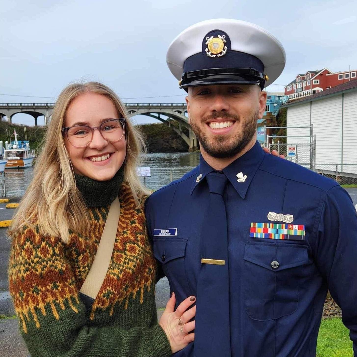 Kyla saw Marc pinned second class in 2023.