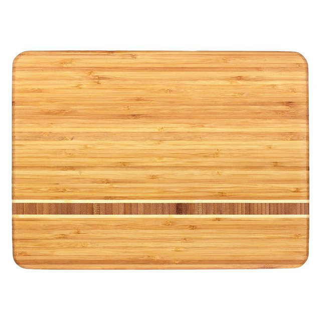 Totally Bamboo Martinique Bamboo Serving and Cutting Board, 15" x 11"
