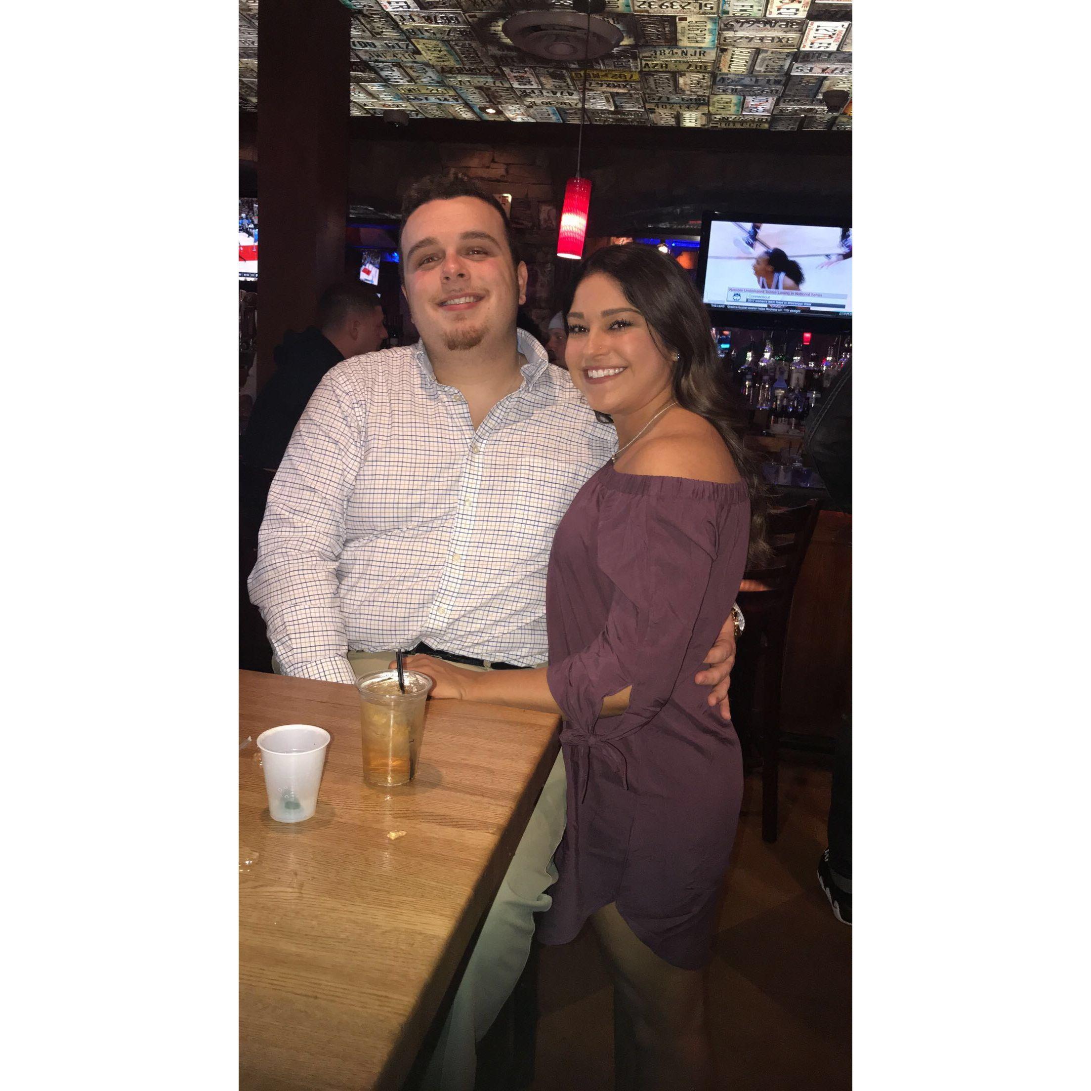 Our first picture taken together