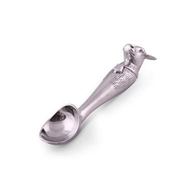 Arthur Court Designs Aluminum 10 inch Cow Ice Cream Scoop