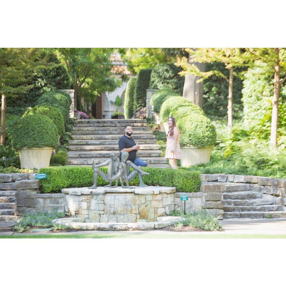 During our engagement when Brandon told me my mom and sister were hiding in the bushes.