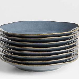 Marin Slate Blue Salad Plate - Set of 8