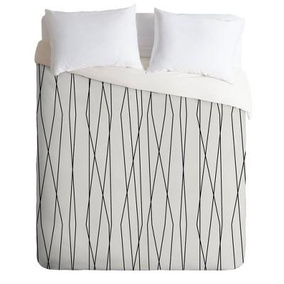 Heather Dutton Linear Cross Stone Duvet Set - Deny Designs