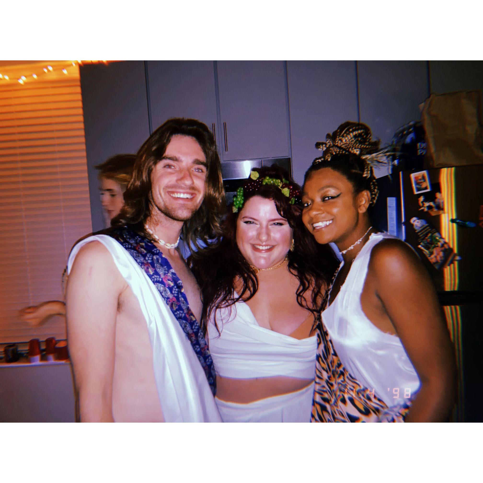 Celebrating Lexi,'s Asia's friend, birthday with a Greek garden theme