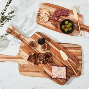 Teakwood 3-Piece Serving Board Set