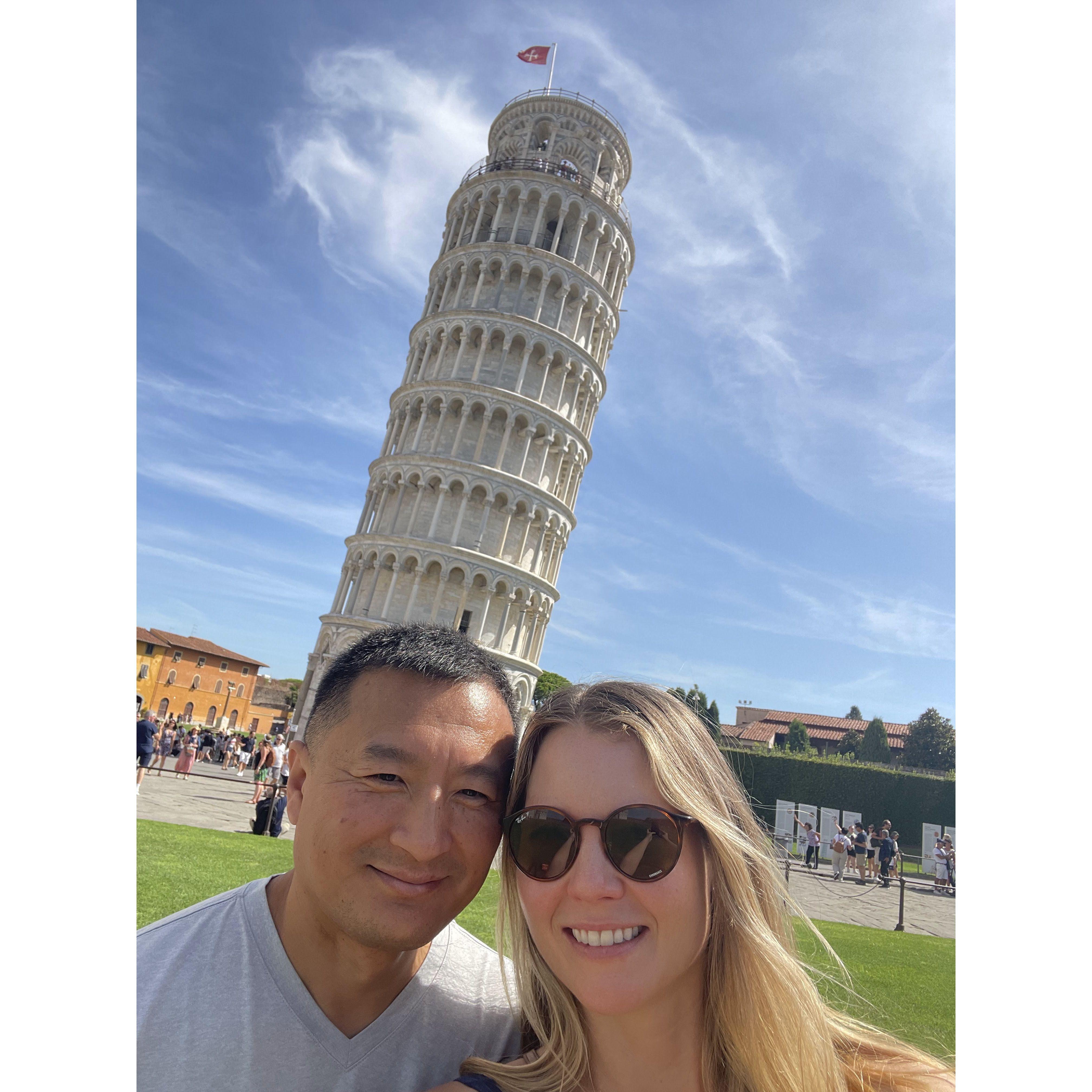 Our first stop as an engaged couple: Pisa!