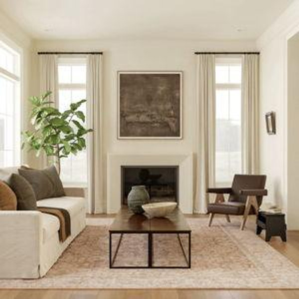 Clinton Antiqued Jute-Blend Rug | Rust