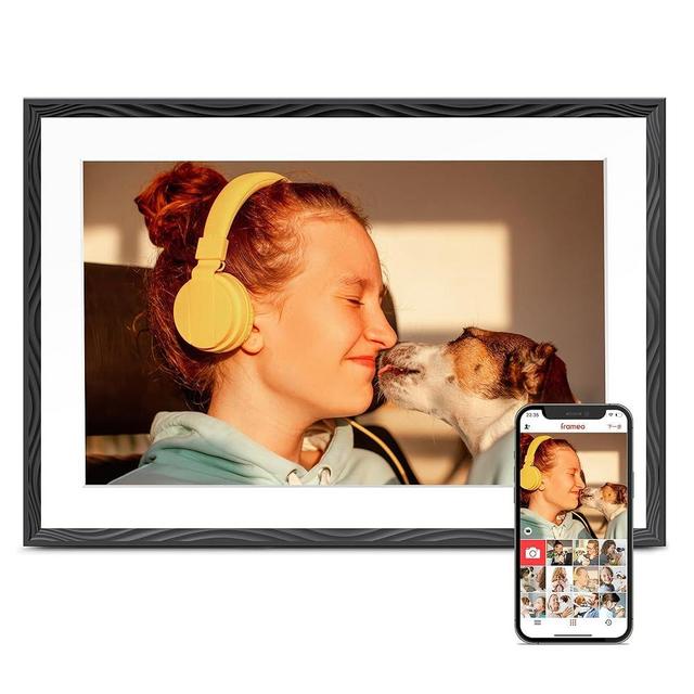 Digital Picture Frame, 10.1'' Frameo Digital Frame Wifi, 1280*800 HD Touch Screen, 32GB Memory, Wall Mountable Digital Photo Frame, Auto-Rotate, Share Instantly, Wedding, Birthday Gifts for Women, Mom