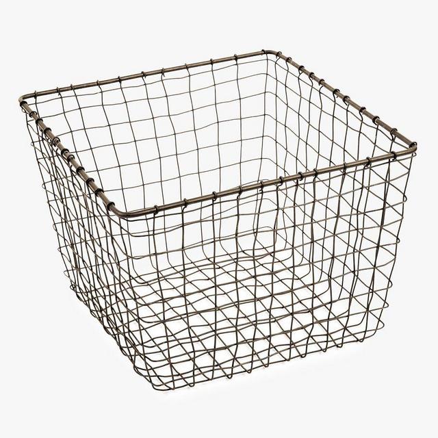 Andrea Storage Basket, 11" x 9", Gray