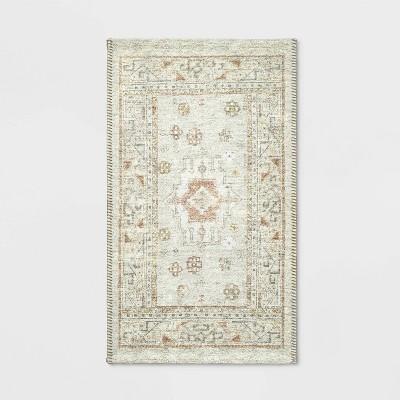 20"x34" Printed Persian Kitchen Rug Natural - Threshold™