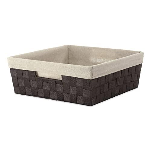 Whitmor Woven Strap Liner Shelf Tote, W