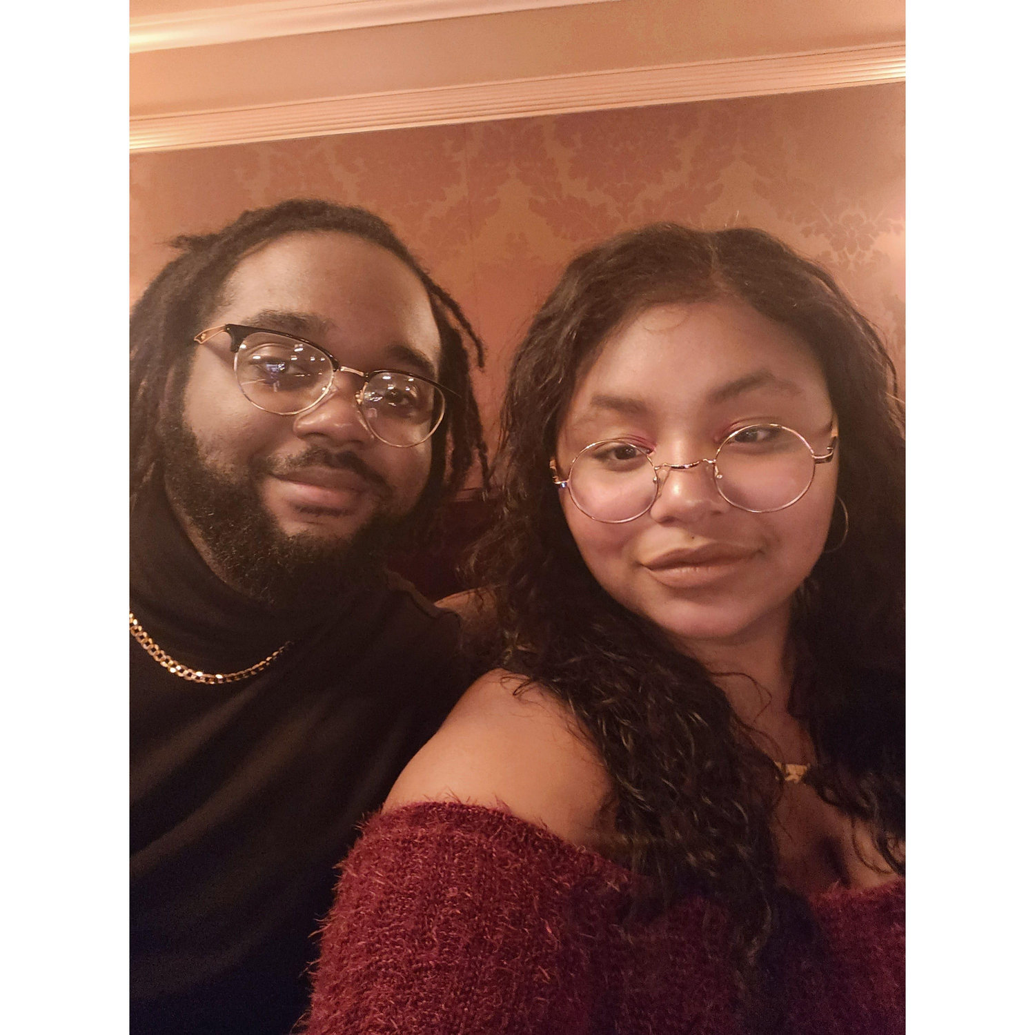 We went to see our first play together about the temptations!