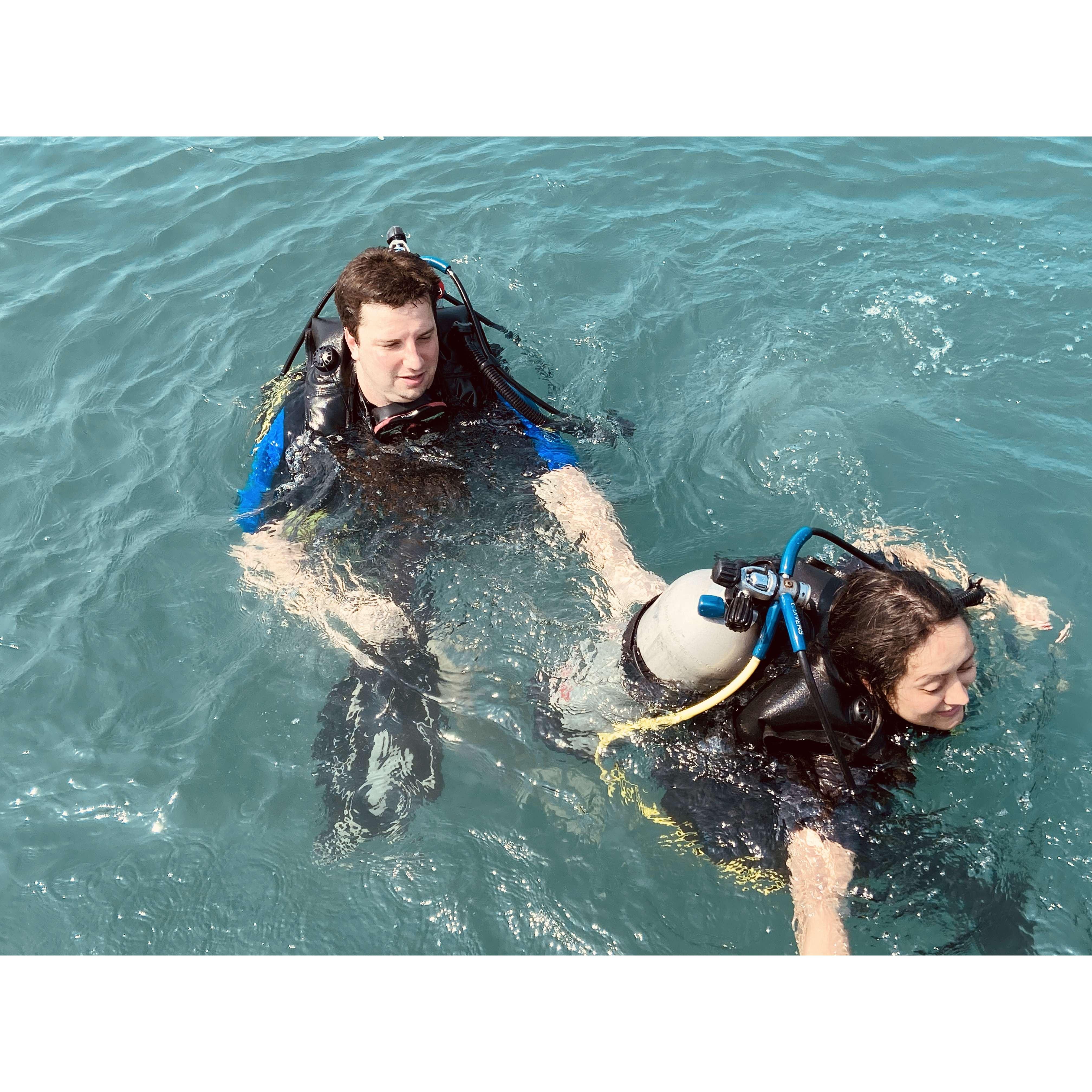 First time scuba diving