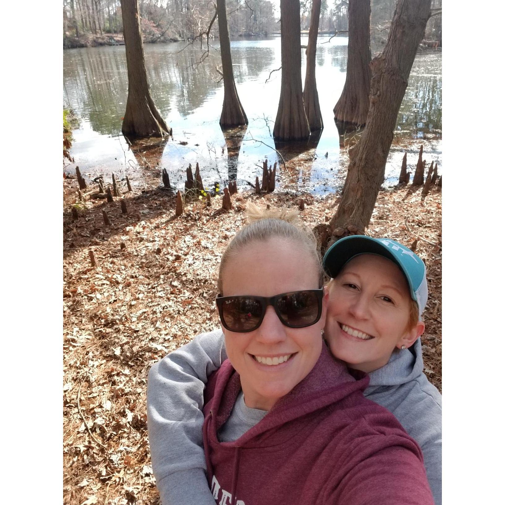 Hiking at Newport News park