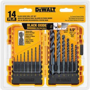 Black Oxide Drill Bit Set (14-Piece)