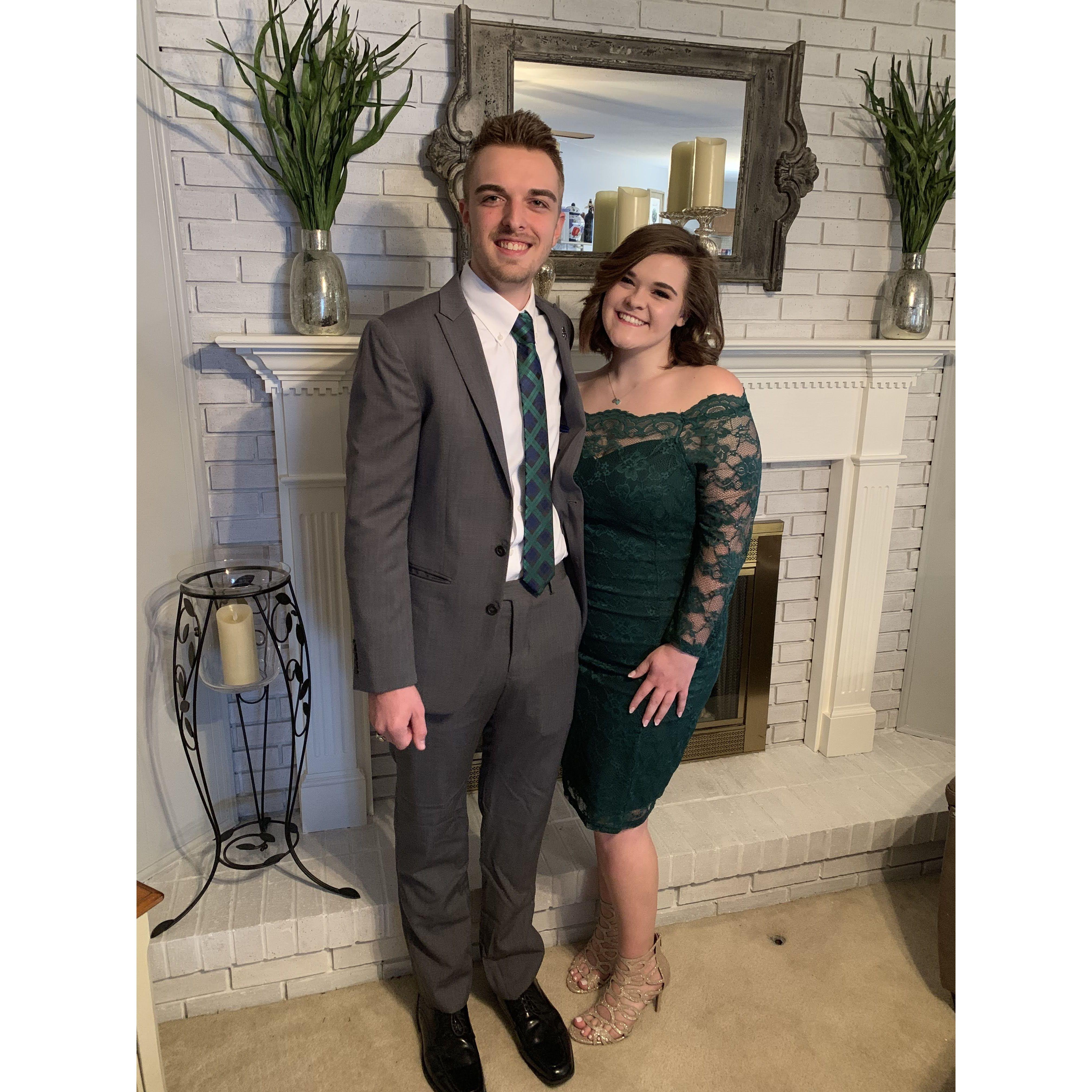 Us before The St. Patricks Day Parade Committee dinner
