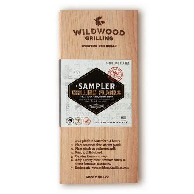 Wildwood Grilling 5-Pack Sampler Grilling Planks