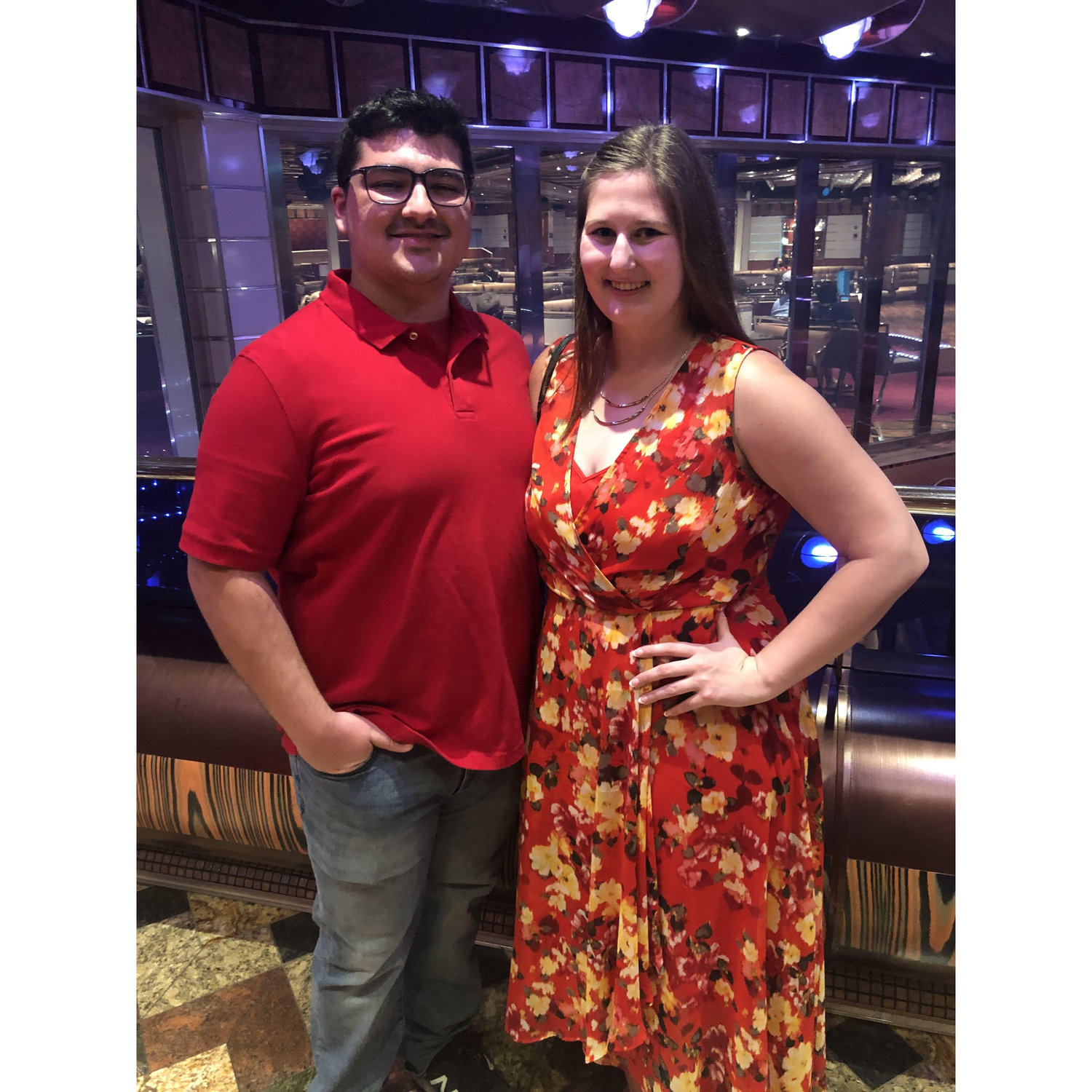 Before dinner on our NYE Cruise
