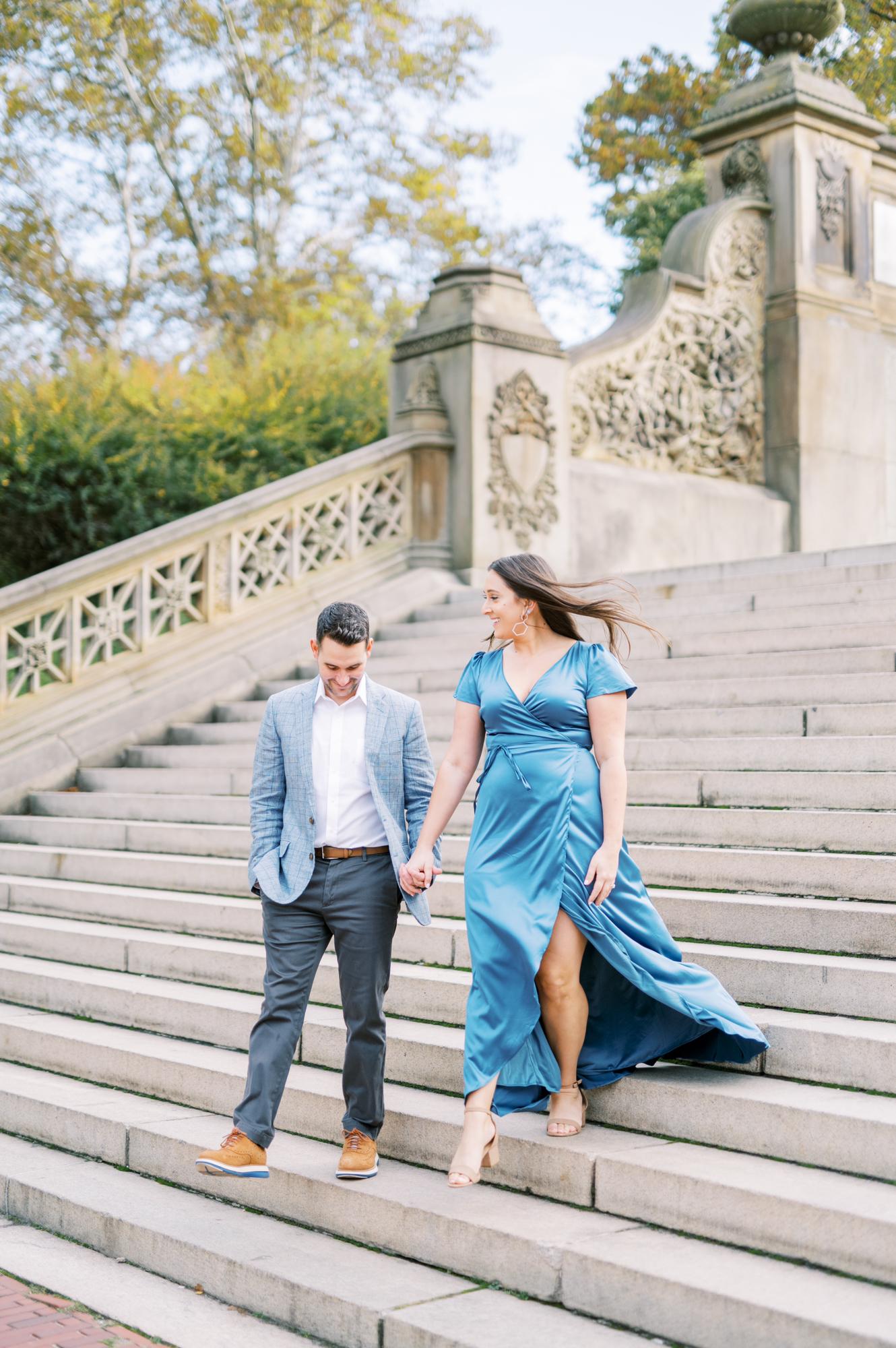 Engagement photos in Central Park 2021