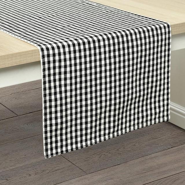 Gingham Check Yarn Dyed Table Runner